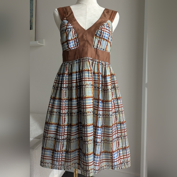 Burlapp Anthropologie Silk Dress - M - Picture 1 of 9